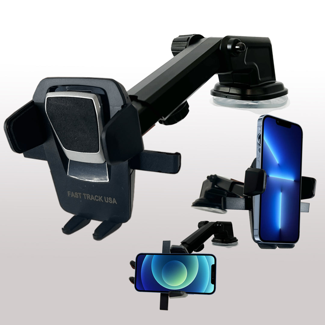 Car Phone Mount Holder  One Touch Adjustable Long Neck