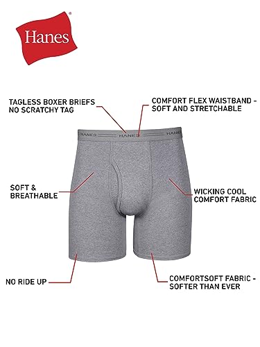 Hanes Men's 4 Pack FreshIQ Boxer Brief