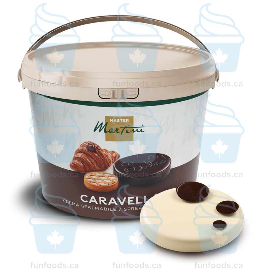Caravella White Chocolate Ganache Cream - 5 kg Bucket - Master Martini Canada