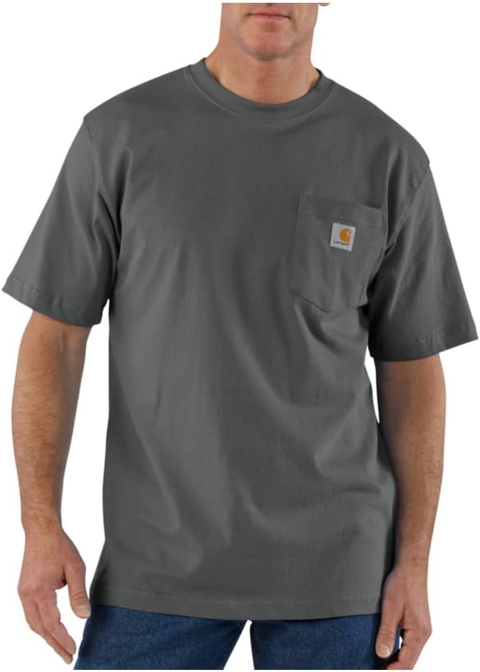 Carhartt Mens Loose Fit Heavyweight Short-Sleeve Pocket T-Shirt