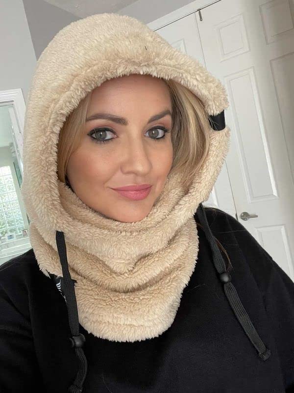 Senllen Balaclava Cold Weather Fleece Windproof Ski Mask Winter Breathable Thermal Face Mask Neck Warmer Scarf Helmet Hood