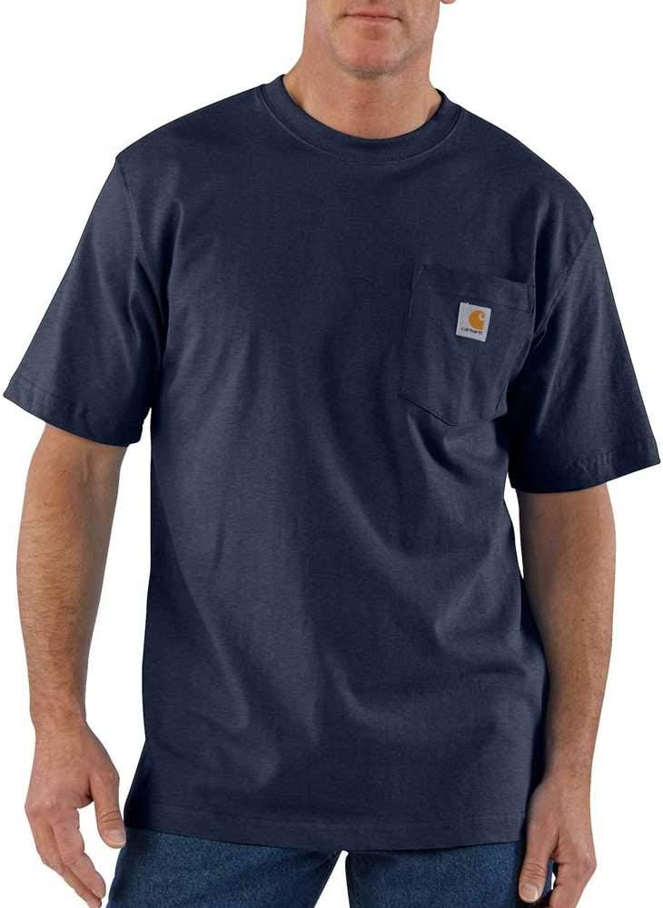 Carhartt Mens Loose Fit Heavyweight Short-Sleeve Pocket T-Shirt