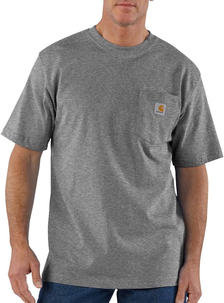 Carhartt Mens Loose Fit Heavyweight Short-Sleeve Pocket T-Shirt