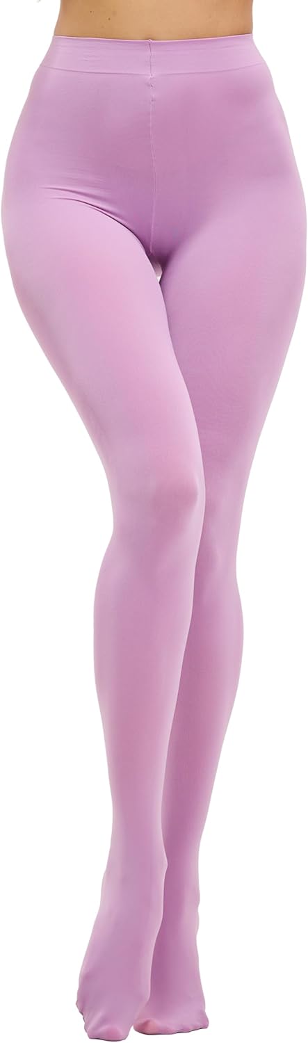 CozyWow Womens Run Resistant Tights 80 Denier High Waist Semi Opaque Pantyhose Soft and Elastic