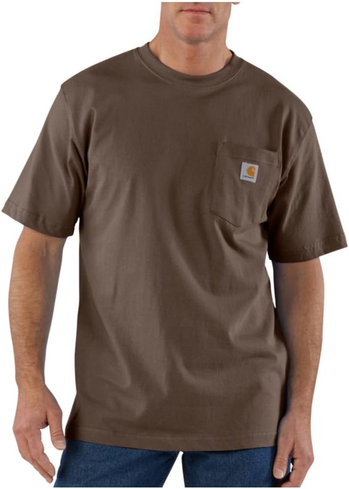 Carhartt Mens Loose Fit Heavyweight Short-Sleeve Pocket T-Shirt