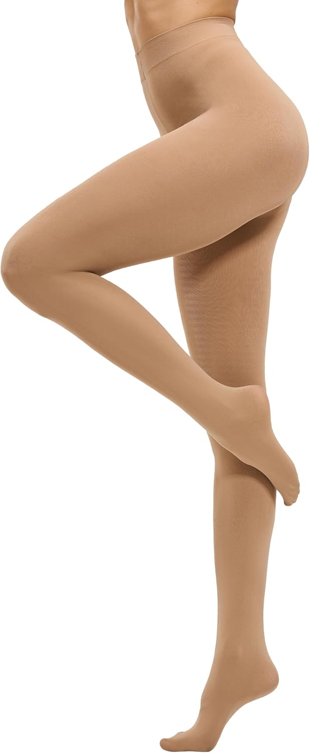 CozyWow Womens Run Resistant Tights 80 Denier High Waist Semi Opaque Pantyhose Soft and Elastic