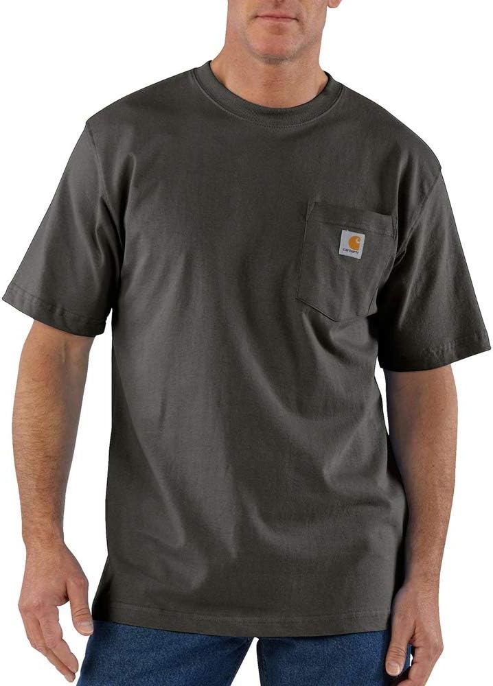 Carhartt Mens Loose Fit Heavyweight Short-Sleeve Pocket T-Shirt