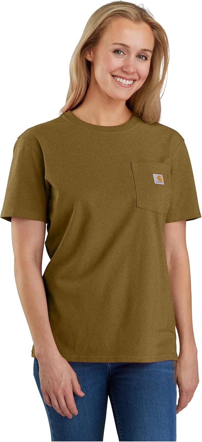 Carhartt Mens Loose Fit Heavyweight Short-Sleeve Pocket T-Shirt