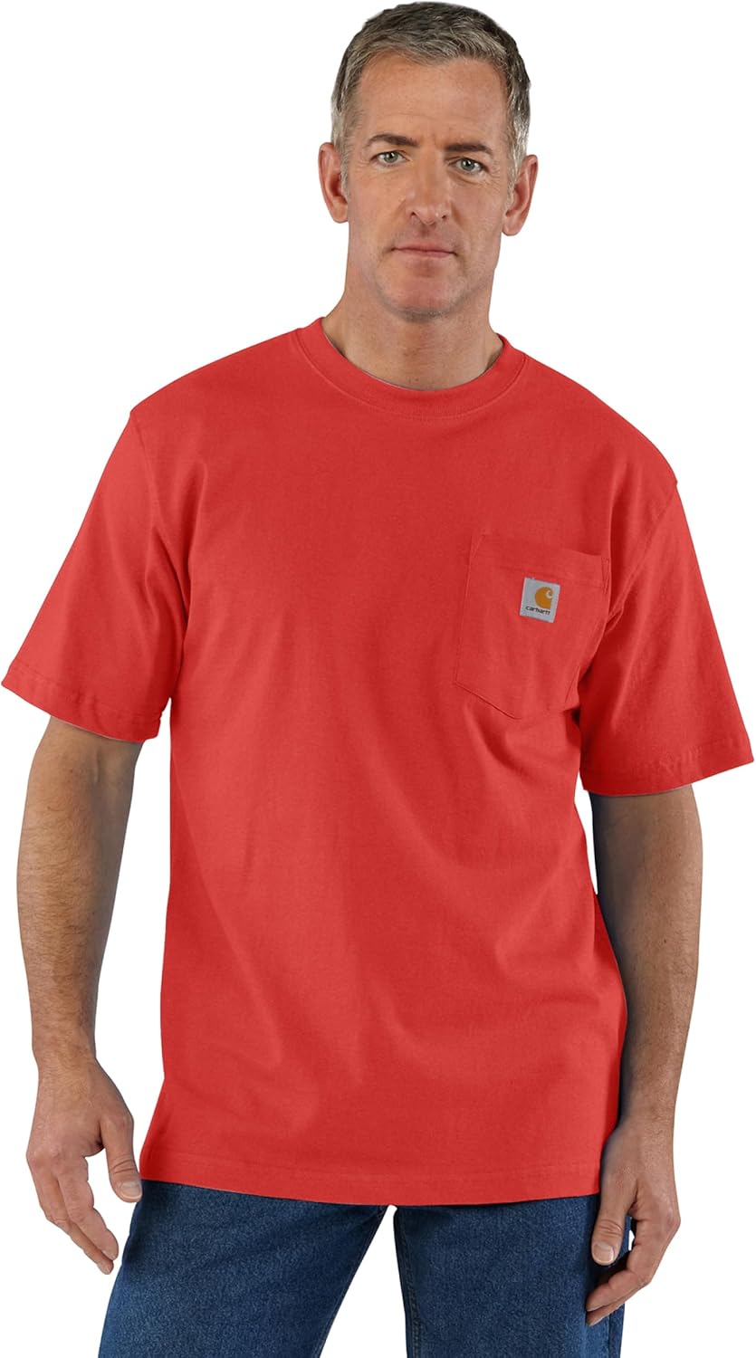 Carhartt Mens Loose Fit Heavyweight Short-Sleeve Pocket T-Shirt