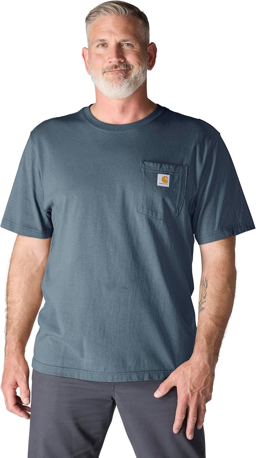 Carhartt Mens Loose Fit Heavyweight Short-Sleeve Pocket T-Shirt