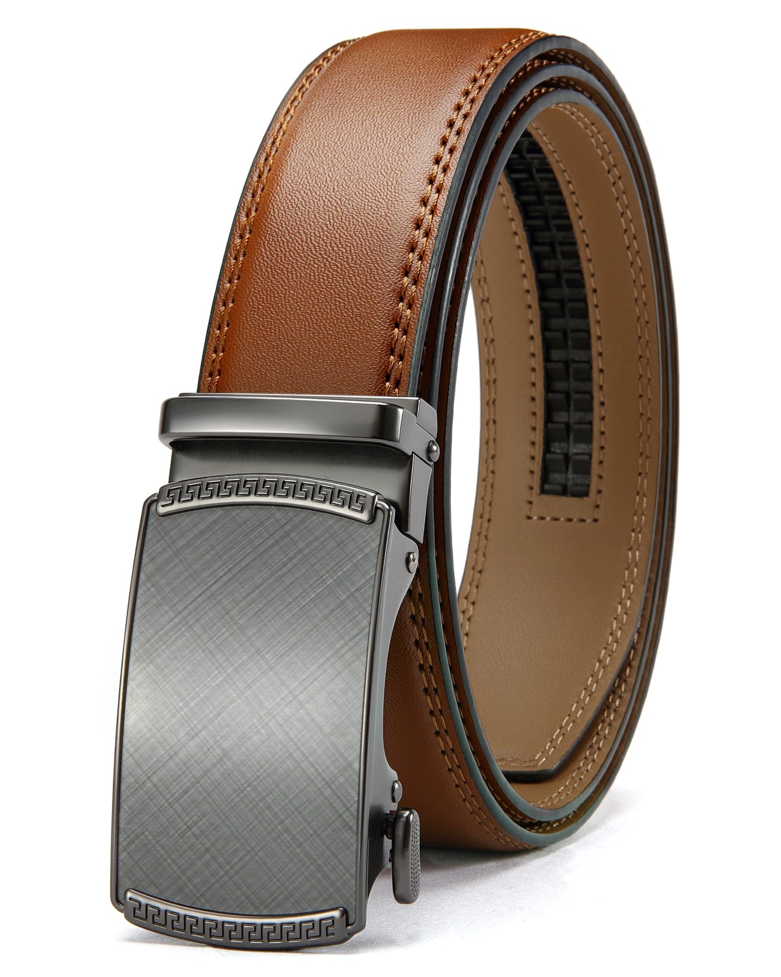 CHAOREN Mens Belt Leather Belts for Men Ratchet Belt, Customizable Fit (35mm)