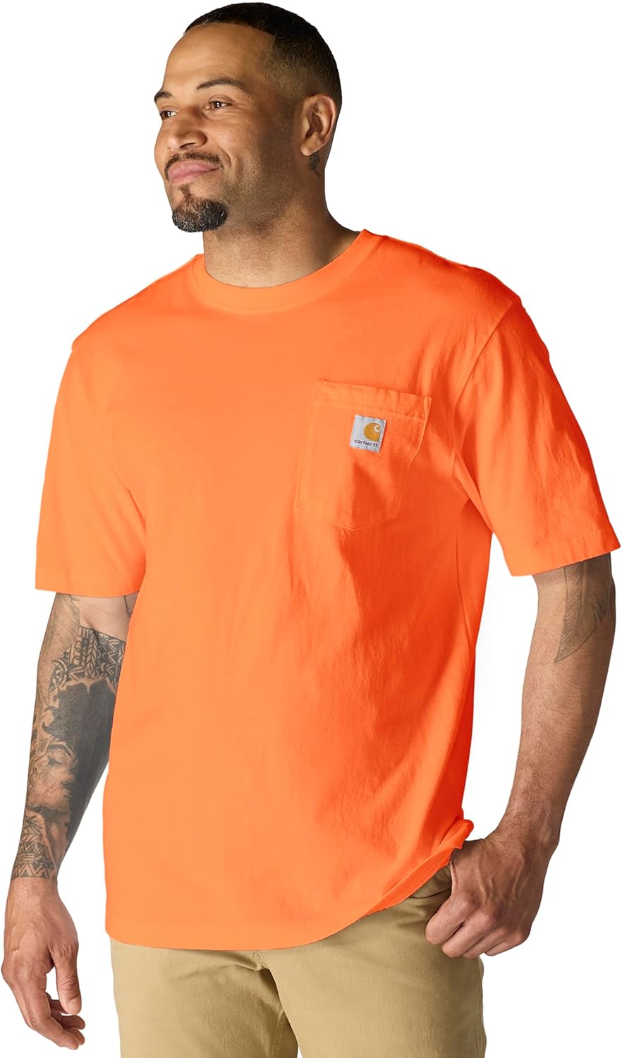 Carhartt Mens Loose Fit Heavyweight Short-Sleeve Pocket T-Shirt