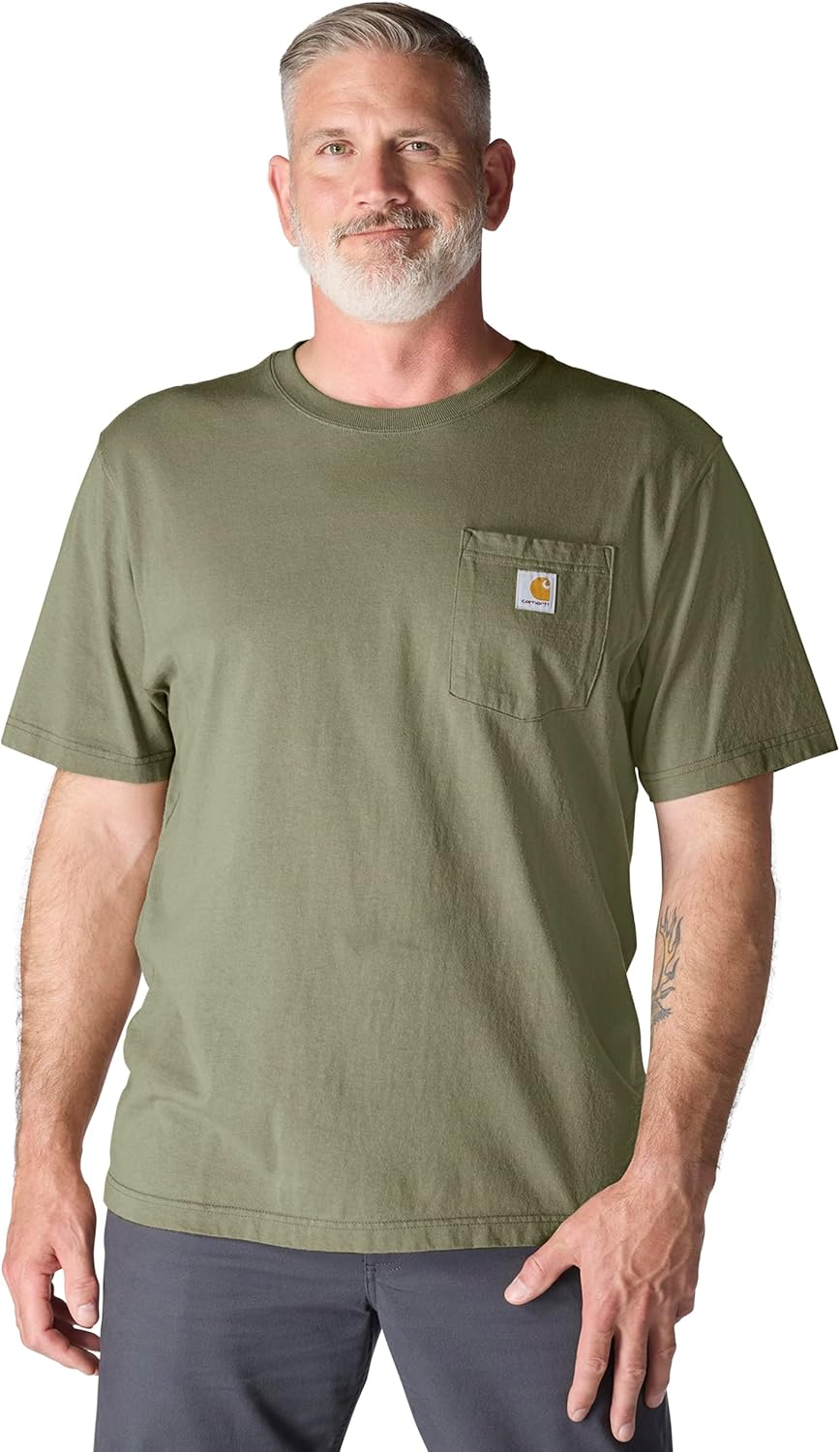 Carhartt Mens Loose Fit Heavyweight Short-Sleeve Pocket T-Shirt