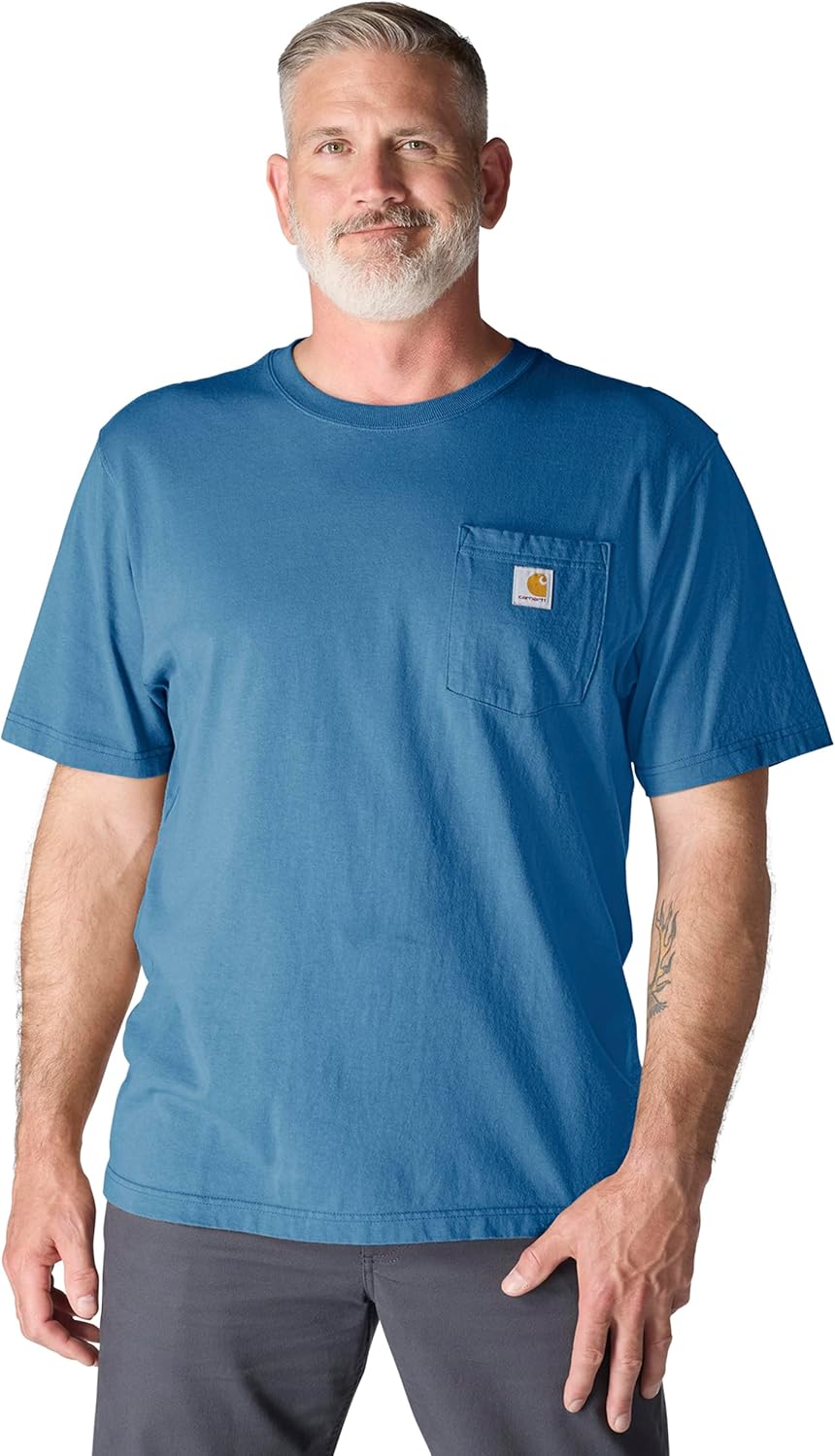Carhartt Mens Loose Fit Heavyweight Short-Sleeve Pocket T-Shirt