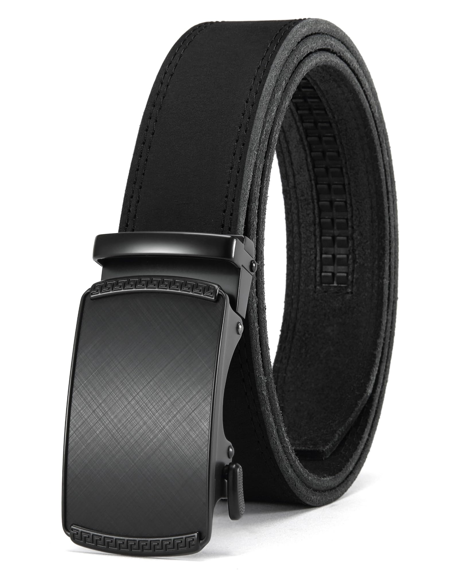 CHAOREN Mens Belt Leather Belts for Men Ratchet Belt, Customizable Fit (35mm)