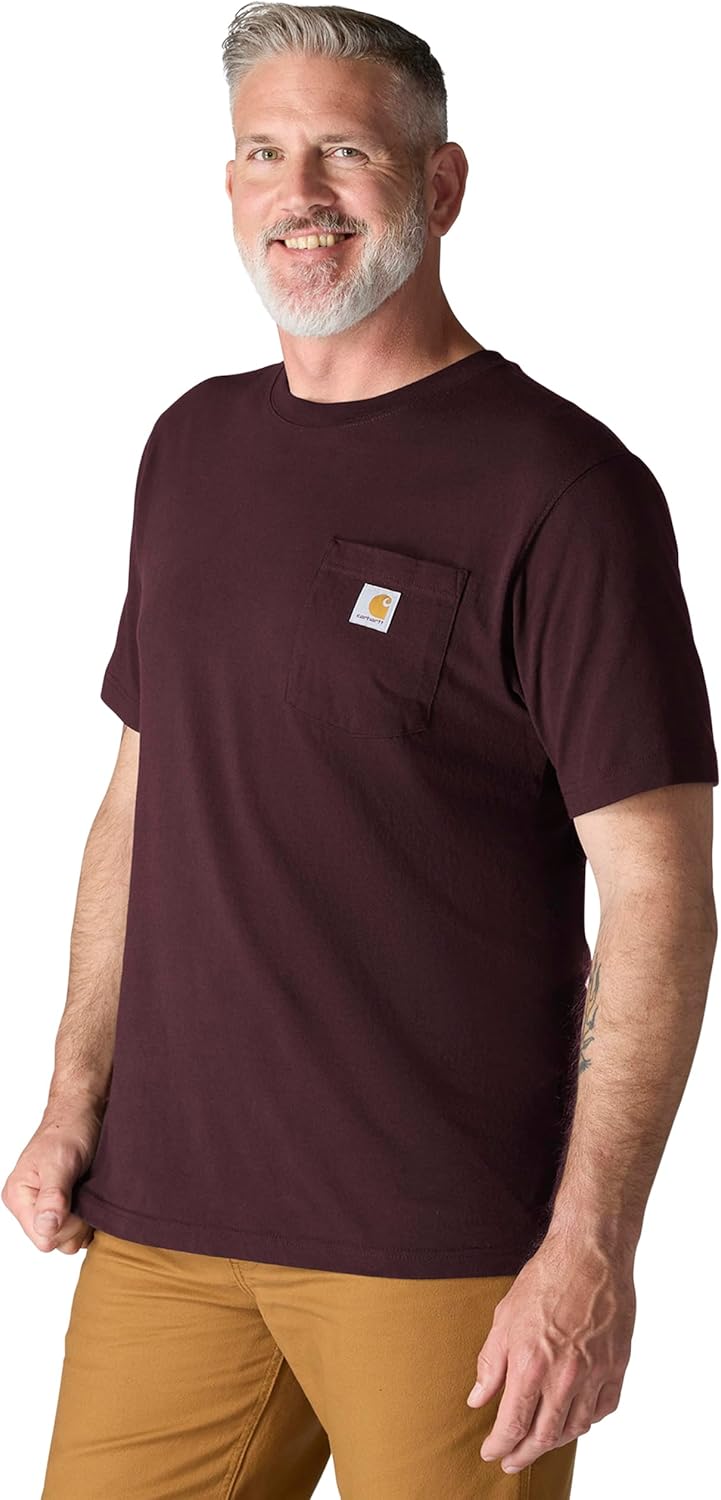 Carhartt Mens Loose Fit Heavyweight Short-Sleeve Pocket T-Shirt