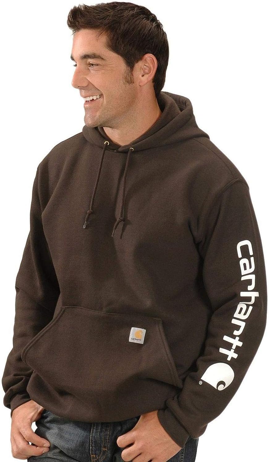 Carhartt mens Loose Fit Midweight Logo Sleeve Graphic SweatshirtSweatshirt