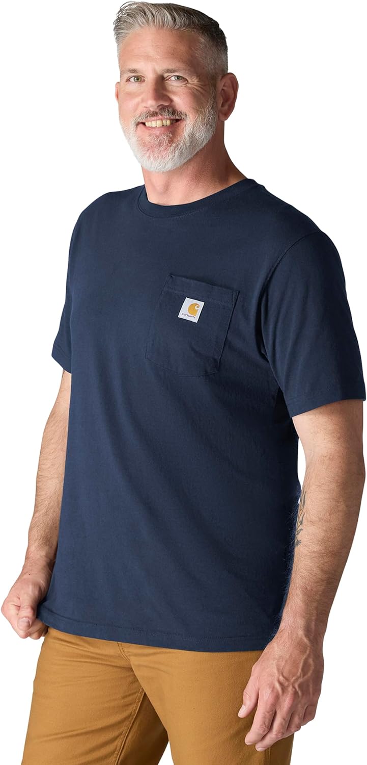 Carhartt Mens Loose Fit Heavyweight Short-Sleeve Pocket T-Shirt