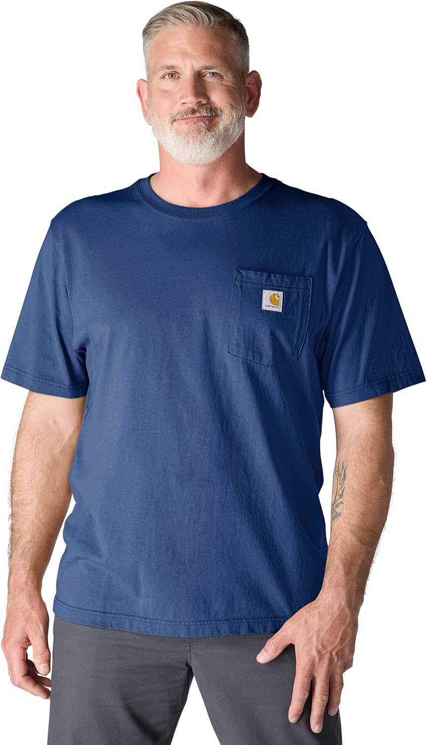 Carhartt Mens Loose Fit Heavyweight Short-Sleeve Pocket T-Shirt