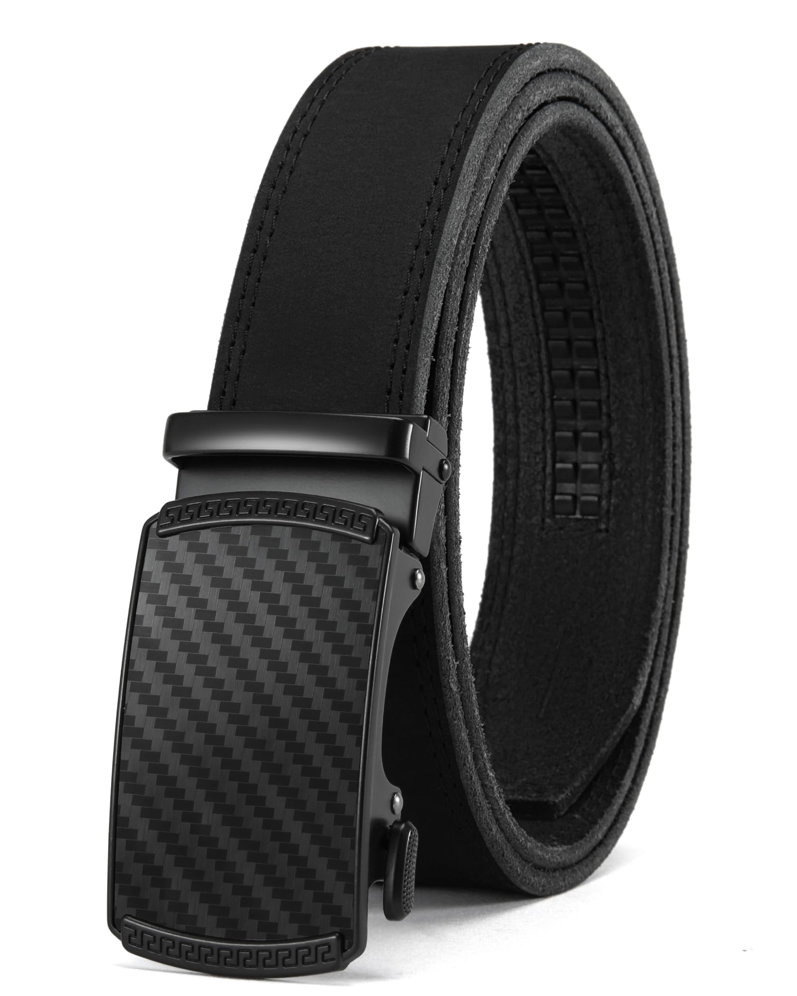 CHAOREN Mens Belt Leather Belts for Men Ratchet Belt, Customizable Fit (35mm)