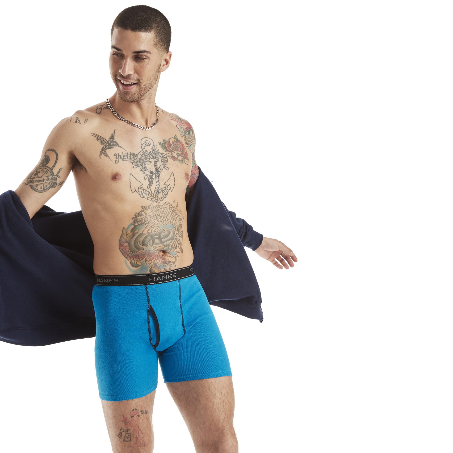 Hanes Men's 4 Pack FreshIQ Boxer Brief