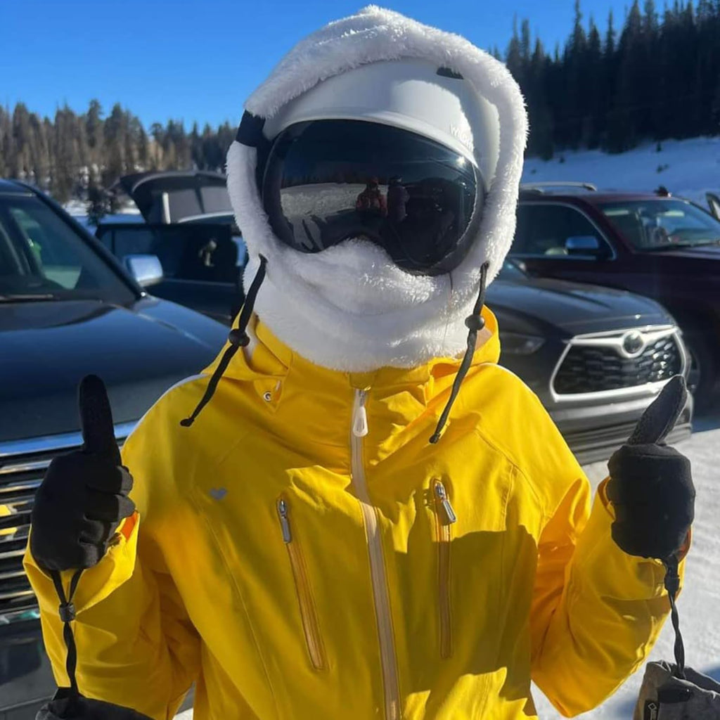 Senllen Balaclava Cold Weather Fleece Windproof Ski Mask Winter Breathable Thermal Face Mask Neck Warmer Scarf Helmet Hood