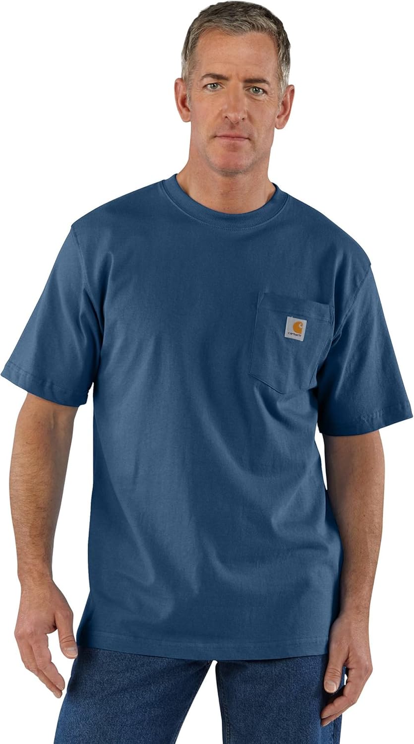 Carhartt Mens Loose Fit Heavyweight Short-Sleeve Pocket T-Shirt