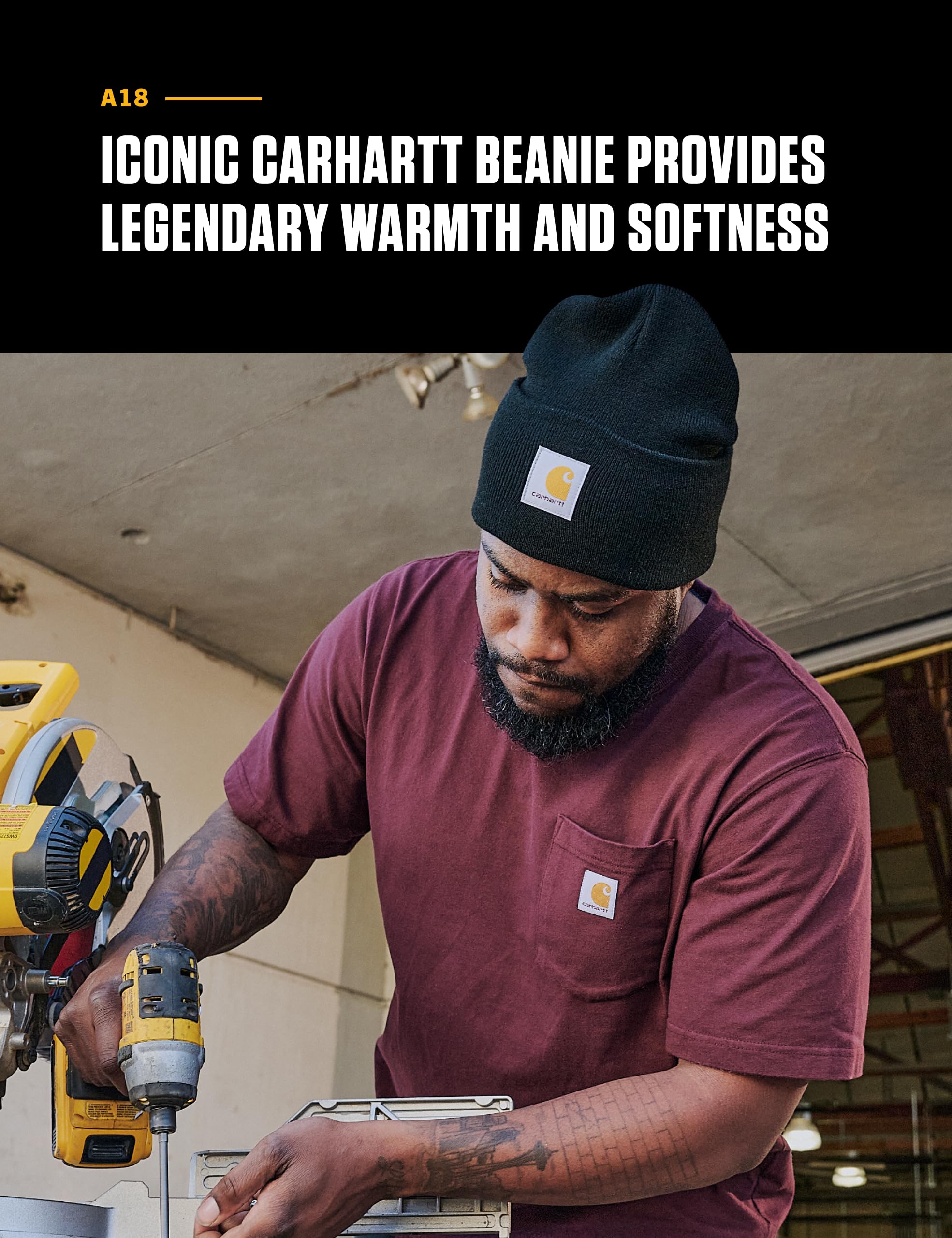 Carhartt Mens Acrylic Watch Hat A18