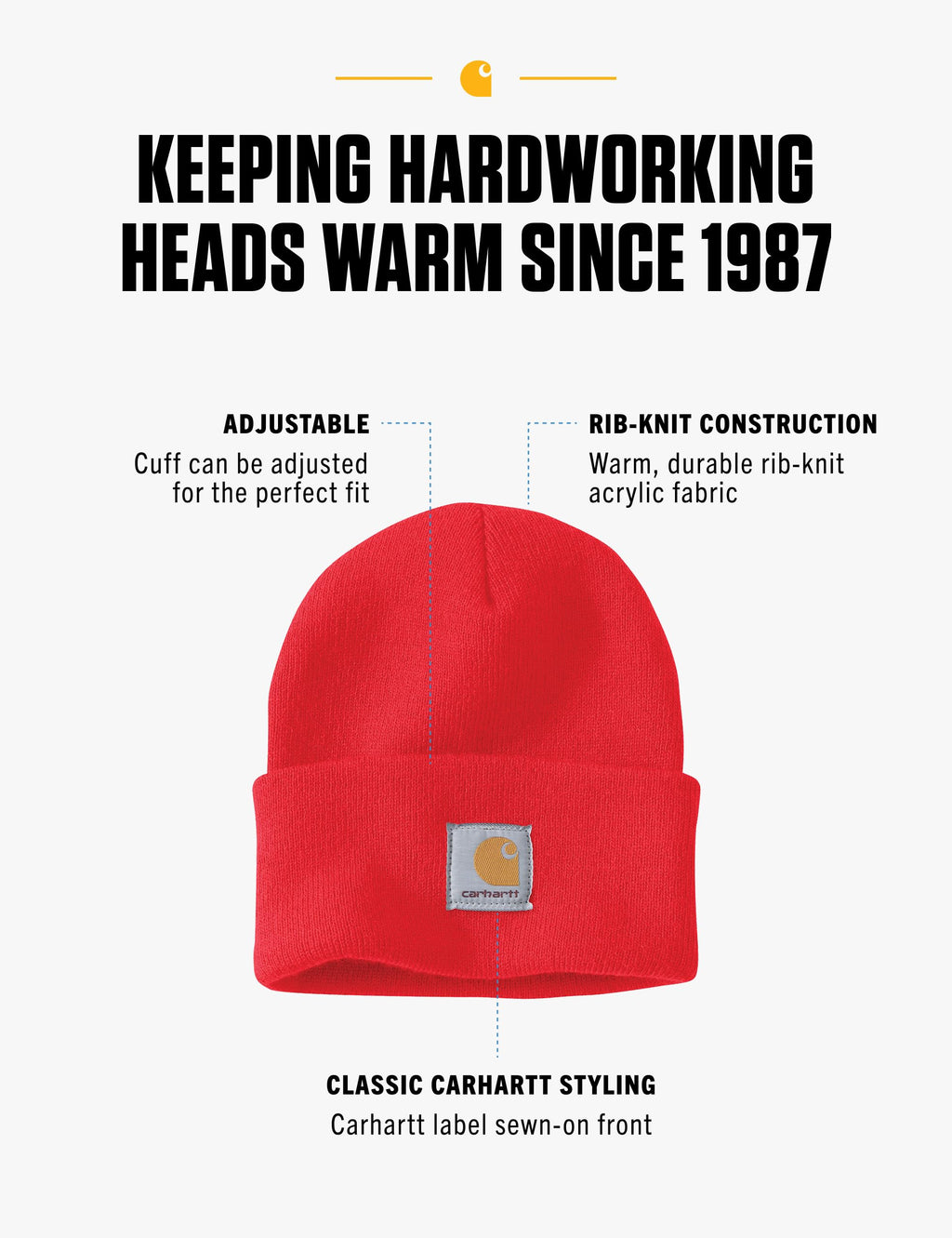 Carhartt Mens Acrylic Watch Hat A18