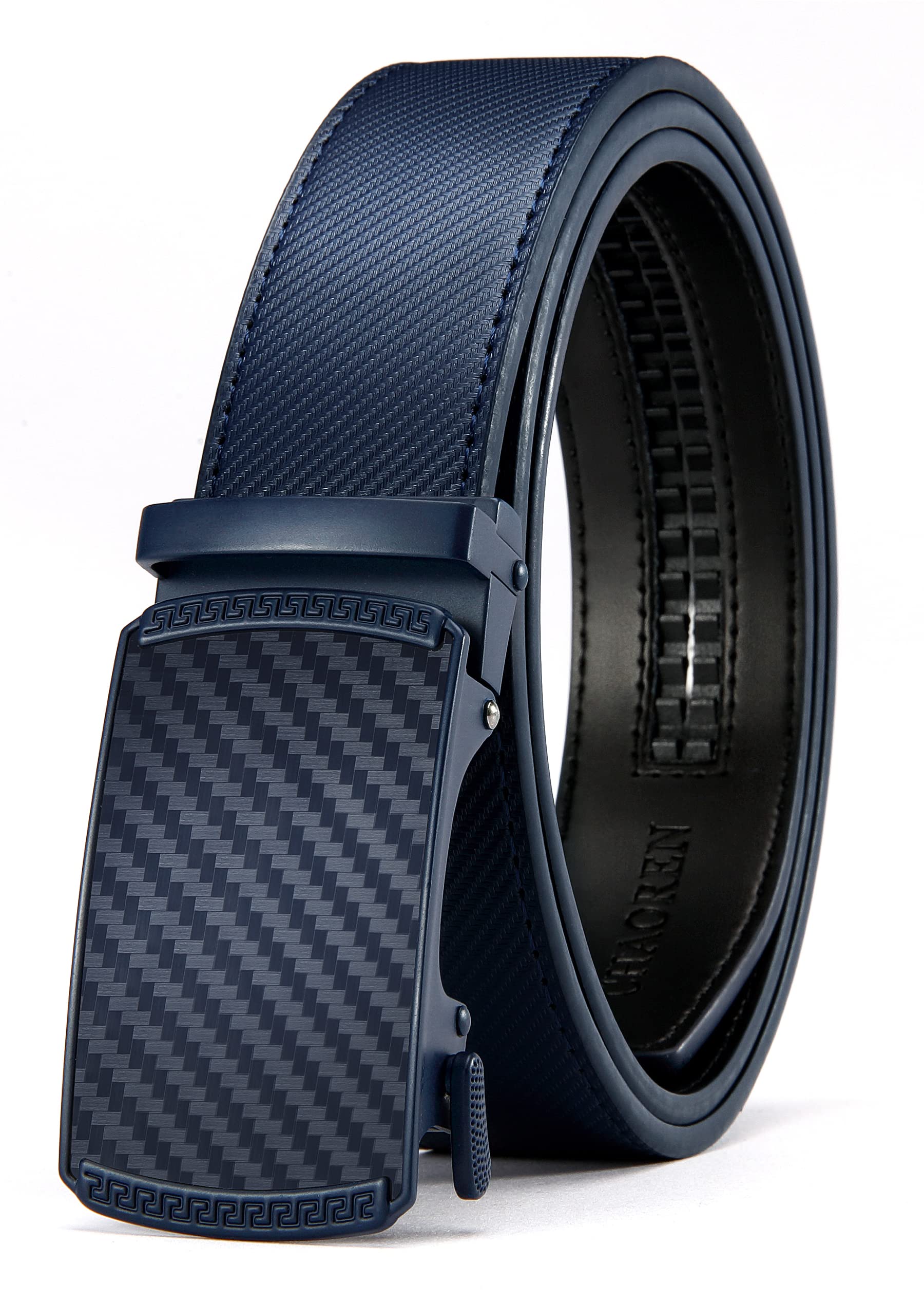 CHAOREN Mens Belt Leather Belts for Men Ratchet Belt, Customizable Fit (35mm)