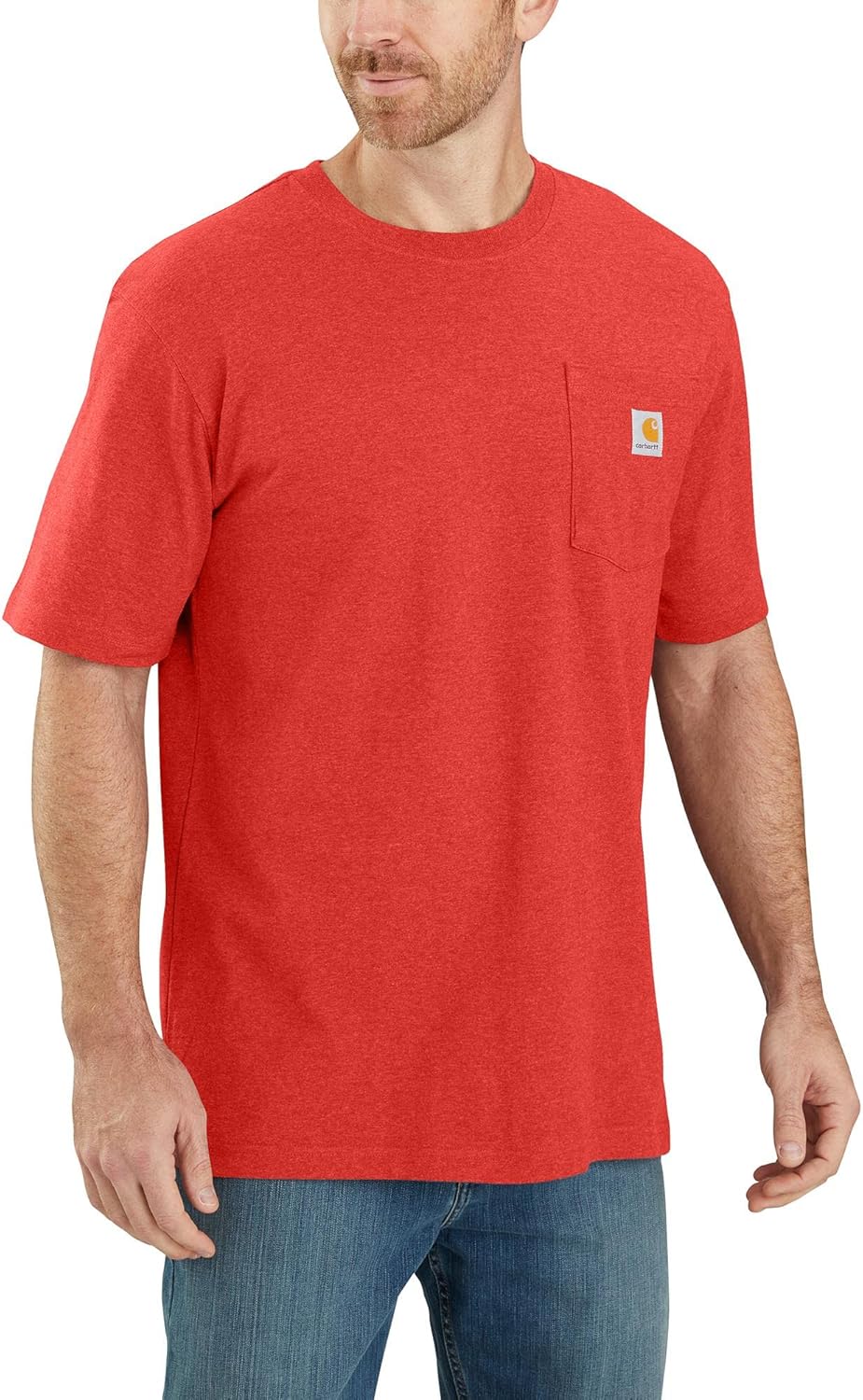 Carhartt Mens Loose Fit Heavyweight Short-Sleeve Pocket T-Shirt