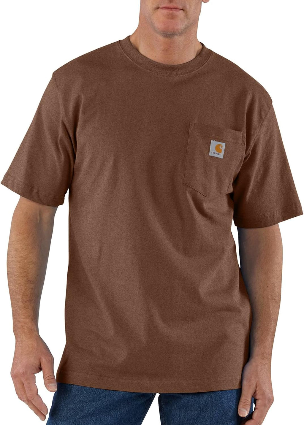 Carhartt Mens Loose Fit Heavyweight Short-Sleeve Pocket T-Shirt