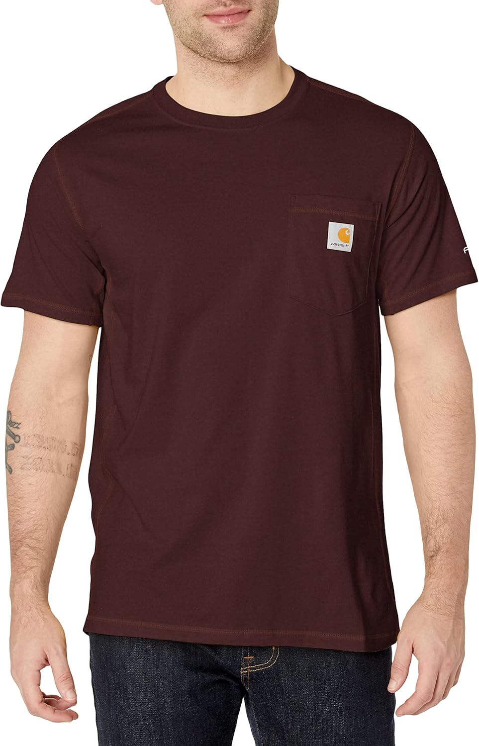 Carhartt Mens Loose Fit Heavyweight Short-Sleeve Pocket T-Shirt