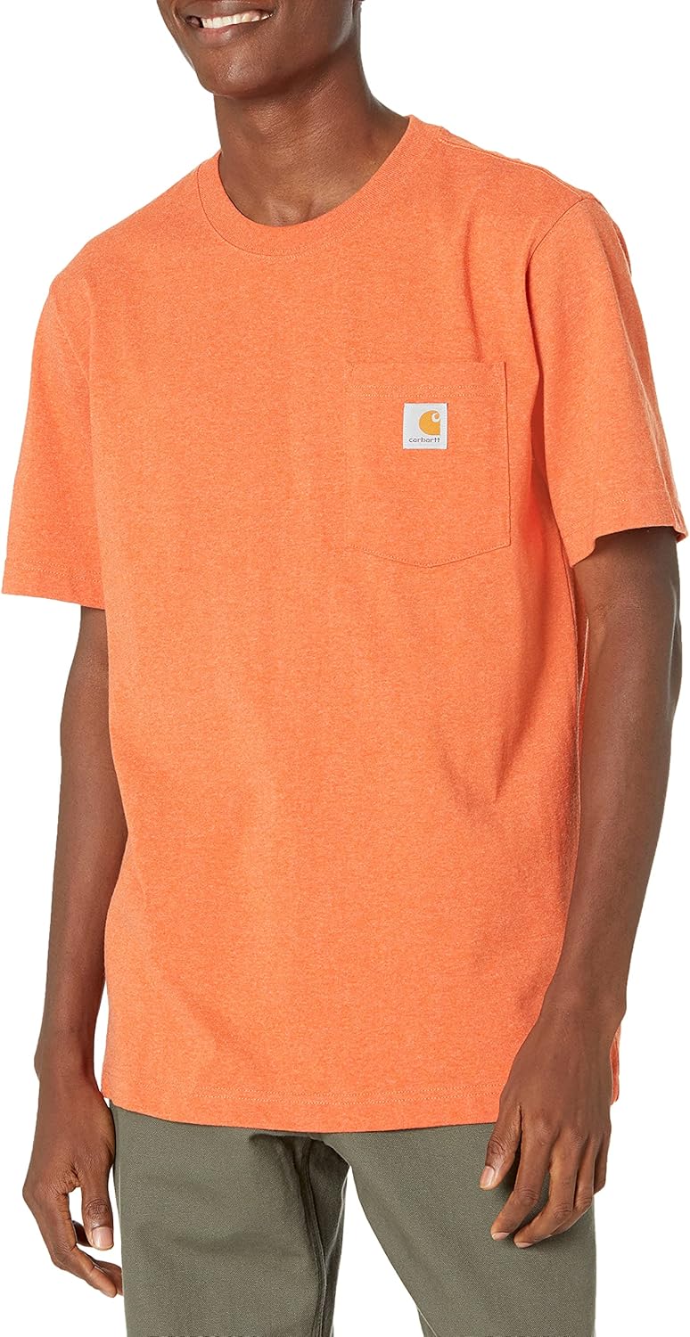 Carhartt Mens Loose Fit Heavyweight Short-Sleeve Pocket T-Shirt