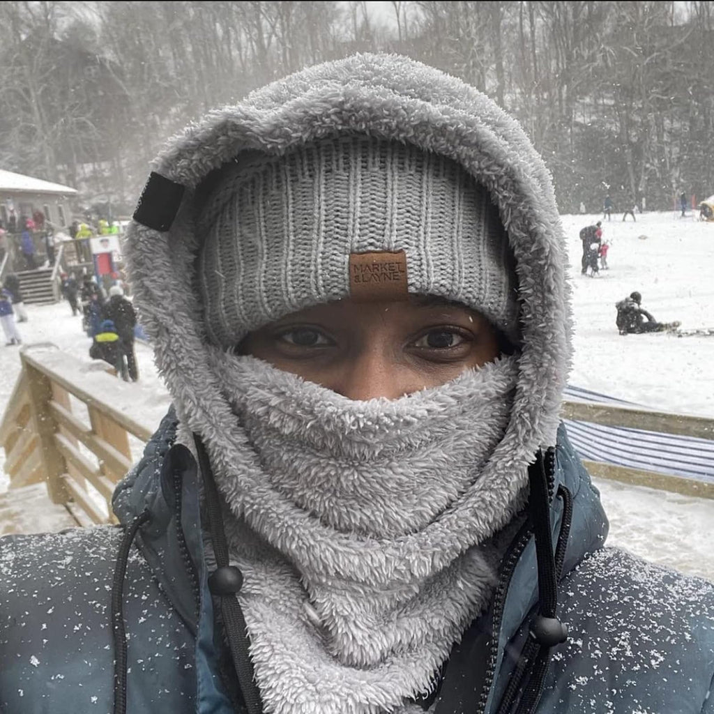 Senllen Balaclava Cold Weather Fleece Windproof Ski Mask Winter Breathable Thermal Face Mask Neck Warmer Scarf Helmet Hood