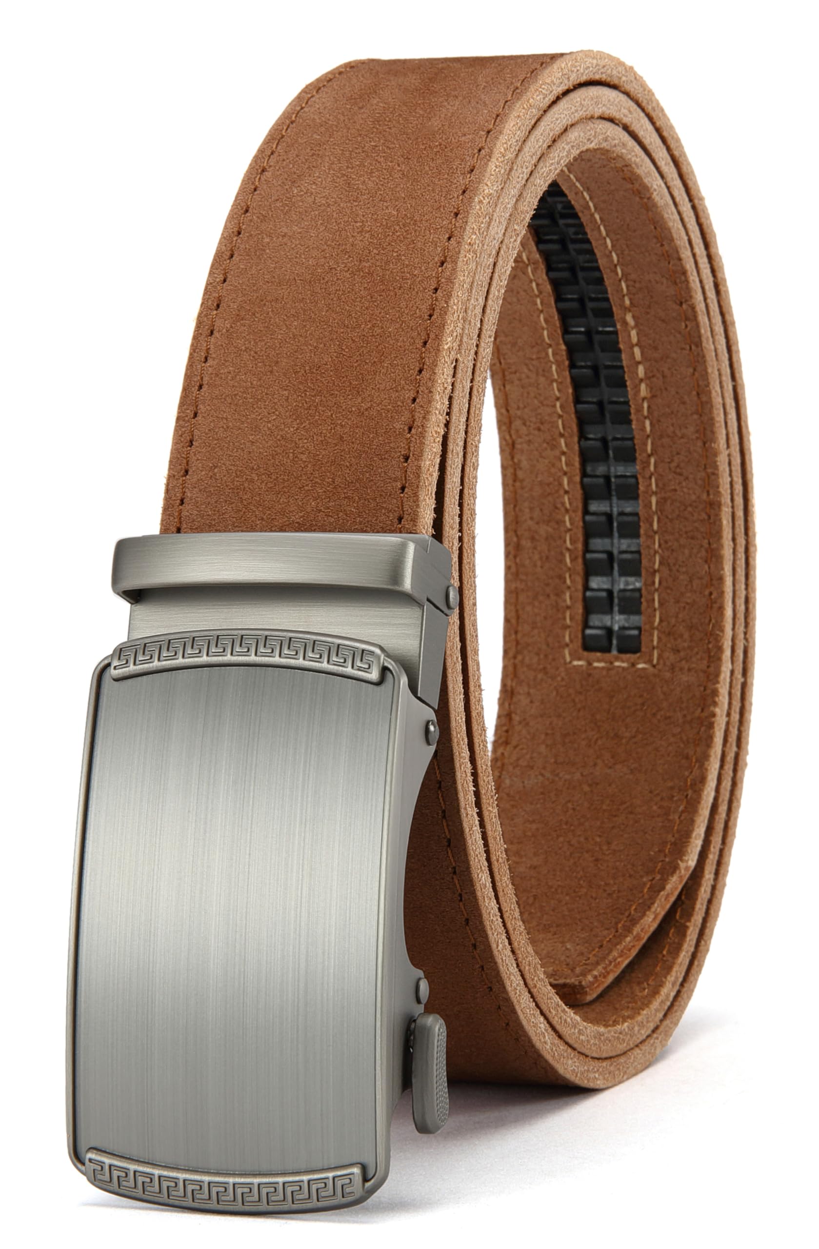 CHAOREN Mens Belt Leather Belts for Men Ratchet Belt, Customizable Fit (35mm)