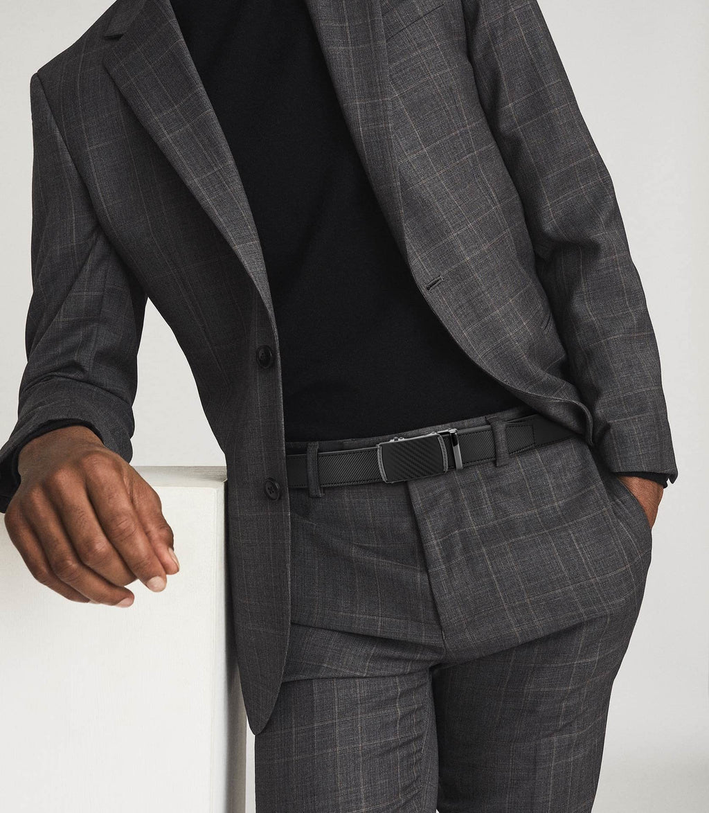 CHAOREN Mens Belt Leather Belts for Men Ratchet Belt, Customizable Fit (35mm)