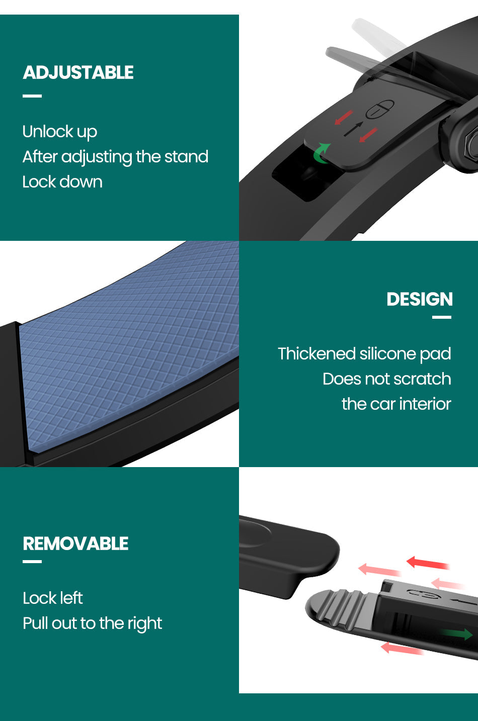 Magnetic Cell Phone Holder for Car Dashboard