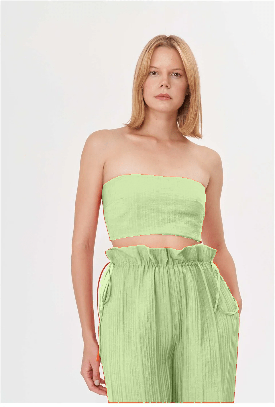 Kiara 3 Pieces Set Tube Top - Green
