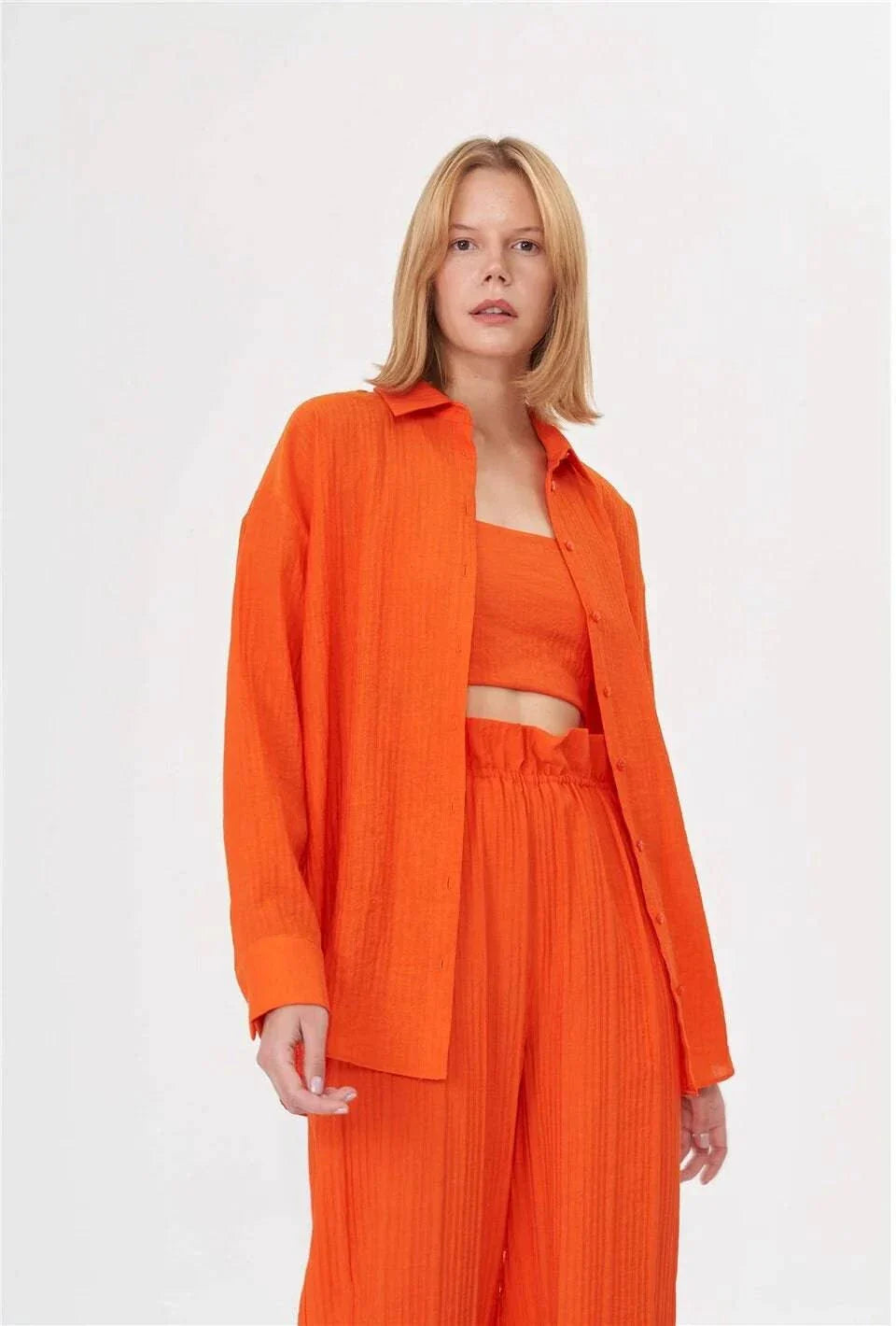 Kiara 3 Pieces Set Tube Top - Yellow