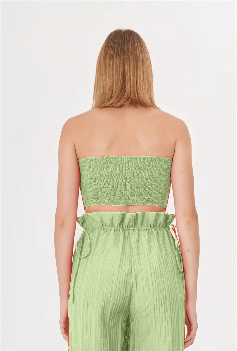 Kiara 3 Pieces Set Tube Top - Green